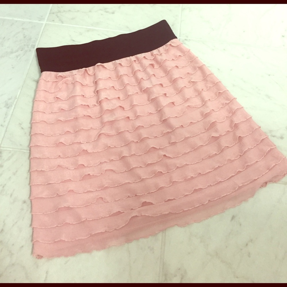 🆑 Pink Ruffle Skirt